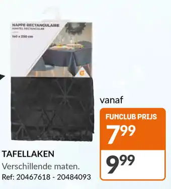 Tafelkleed jacquard zwart