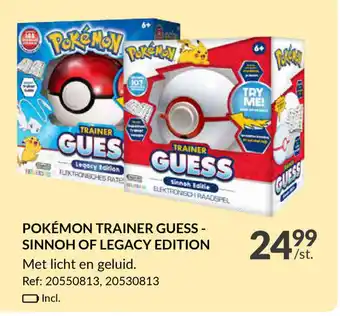 POKÉMON TRAINER GUESSSINNOH OF LEGACY EDITION