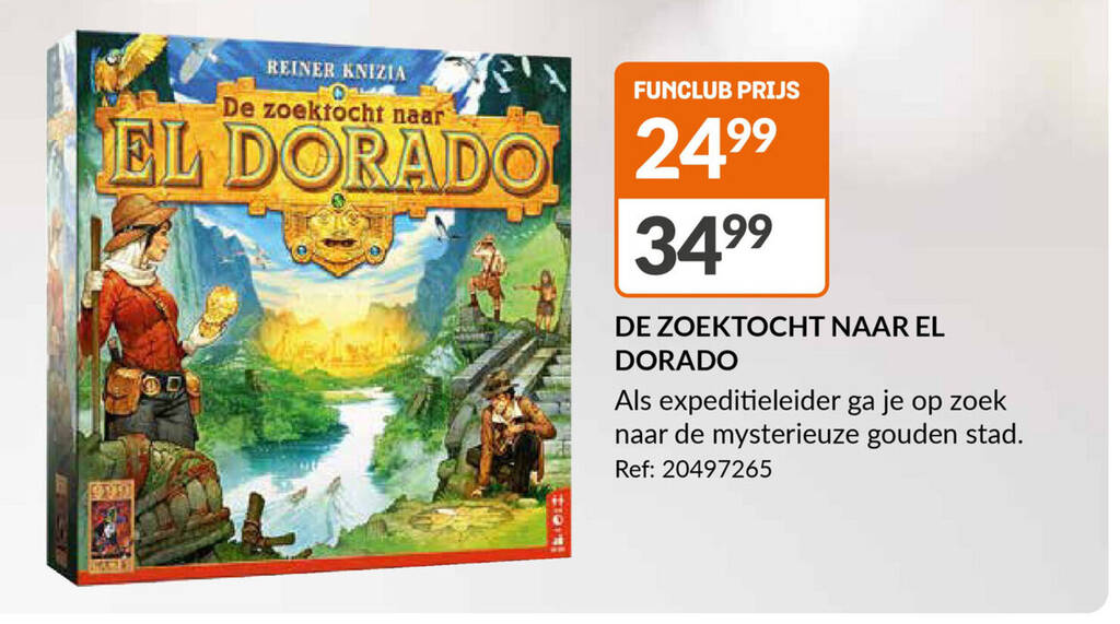 DE ZOEKTOCHT NAAR EL DORADO promotie bij Fun