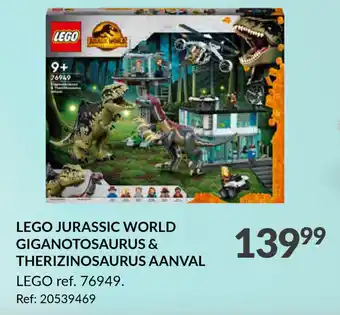 Lego jurassic world giganotosaurus en therizinosaurus aa