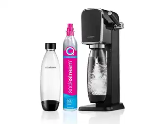 Hubo Sodastream art bruiswatertoestel zwart + fles aanbieding