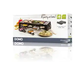 Hubo Domo do9189g raclette, steengrill en grill 8 personen aanbieding