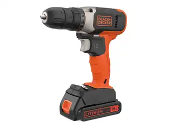 Hubo Black+decker bcd001c1-qw accu schroefboormachine 18v li-ion + lader aanbieding