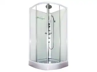 Hubo Aqualine terra douchecabine 90x90x230 cm kwartrond aanbieding