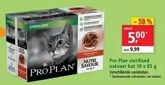 Pro plan sterilised natvoer kat
