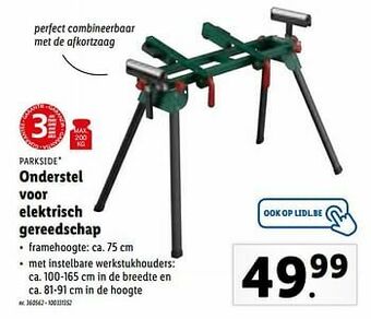 Lidl Onderstel voor elektrisch gereedschap aanbieding
