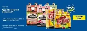 Lidl Blikjes bier met tequilasmaak aanbieding