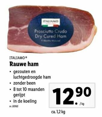 Lidl Rauwe ham aanbieding