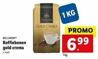 Lidl Koffiebonen gold crema aanbieding
