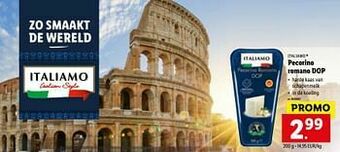 Lidl Pecorino romano dop aanbieding