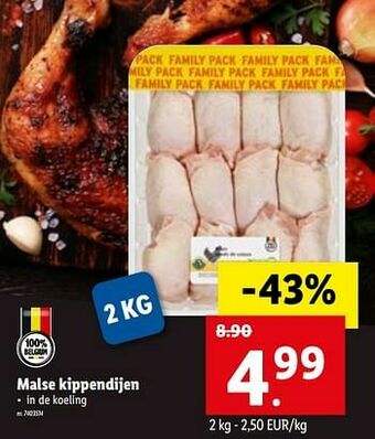 Lidl Malse kippendijen aanbieding