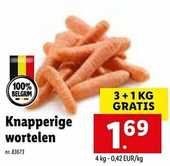 Lidl Knapperige wortelen aanbieding
