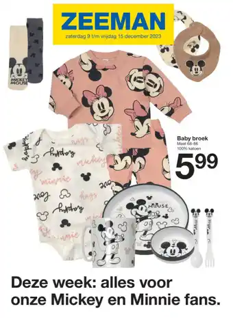 Zeeman Baby broek aanbieding