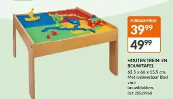 Fun Houten trein- en bouwtafel aanbieding