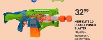 Fun Nerf elite 2.0 double punch blaster aanbieding
