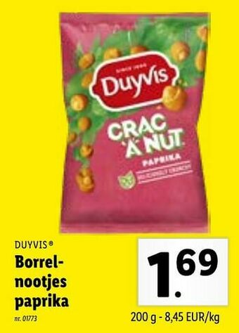 Lidl Borrelnootjes paprika aanbieding