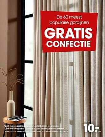 Kwantum Populaire gordijnen aanbieding