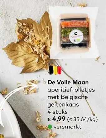 De Volle Maan aperitiefrolletjes met Belgische geitenkaas 4 stuks
