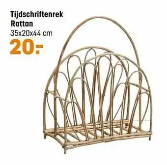 Kwantum Tijdschriftenrek rattan aanbieding