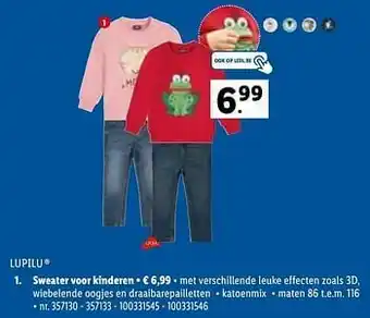 Lidl Sweater voor kinderen aanbieding