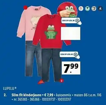 Slim fit kinderjeans