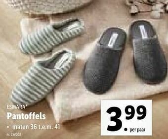 Lidl Pantoffels aanbieding