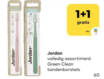 Bio Planet Jordan volledig assortiment Green Clean tandenborstels aanbieding
