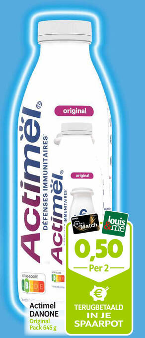 Louis Delhaize Actimel DANONE Original Pack 645 g aanbieding