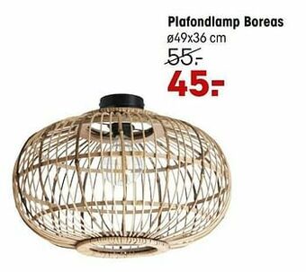 Kwantum Plafondlamp boreas aanbieding