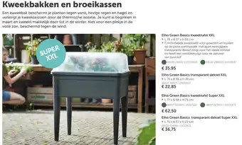 AVEVE Elho Green basics kweektafel XXL 75*65*37 cm aanbieding