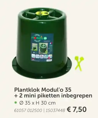 AVEVE Plantklok Modul'o 35 + 2 mini piketten inbergrepen aanbieding