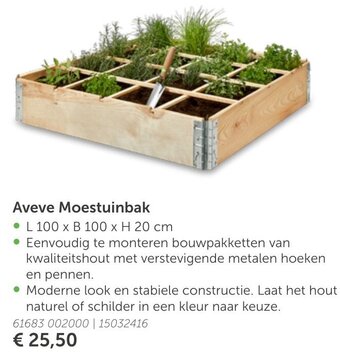 AVEVE Aveve Moestuinbak aanbieding