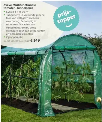 AVEVE Aveve Multifunctionele tomaten-tunnelserre aanbieding