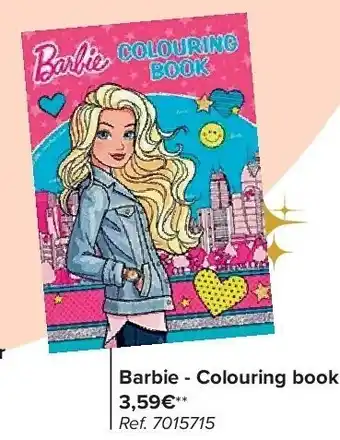 Carrefour Barbie - colouring book aanbieding