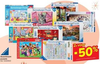 Carrefour Assortiment puzzels aanbieding