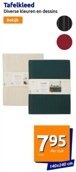 Action Tafelkleed 140 x 240cm aanbieding