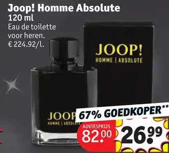 Kruidvat Joop! Homme Absolute 120ml aanbieding