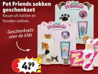 Kruidvat Pet Friends sokken geschenkset aanbieding