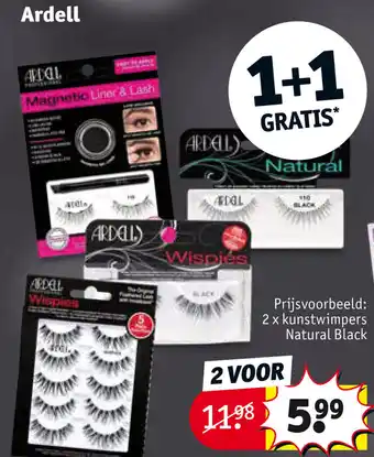 Kruidvat Ardell kunstwimpers Natural Black aanbieding