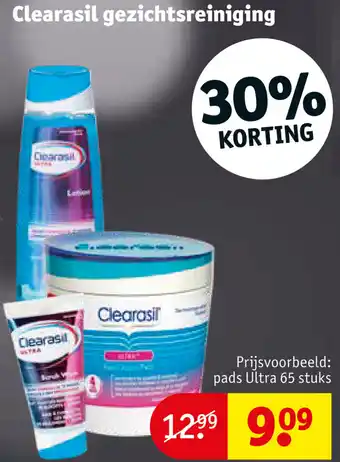 Kruidvat Clearasil gezichtsreiniging aanbieding