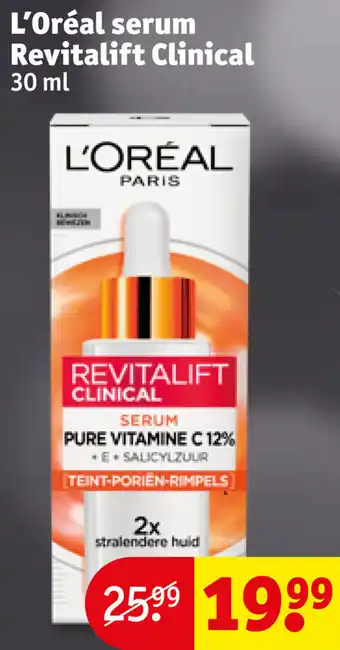 Kruidvat L'Oréal serum Revitalift Clinical 30 ml aanbieding