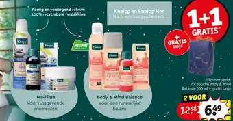 Kruidvat Kneipp en Kneipp Men aanbieding