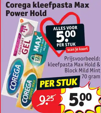 Kruidvat Corega kleefpasta Max Power Hold aanbieding