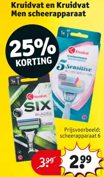 Kruidvat Kruidvat en Kruidvat Men scheerapparaat aanbieding