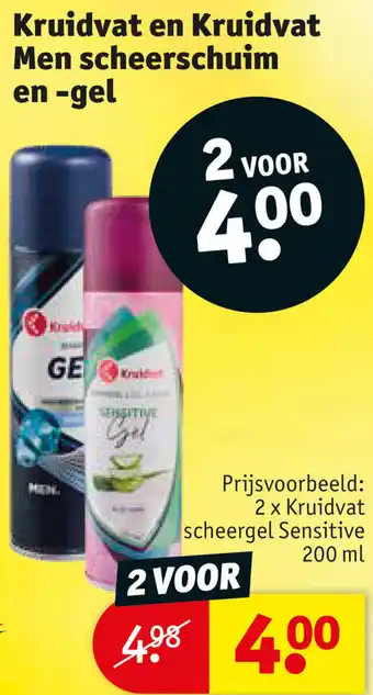 Kruidvat Kruidvat en Kruidvat Men scheerschuim en gel aanbieding