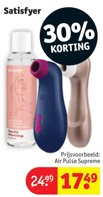 Kruidvat Satisfyer Air Pulse Supreme Normal aanbieding