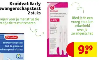 Kruidvat Kruidvat Early zwangerschapstest aanbieding