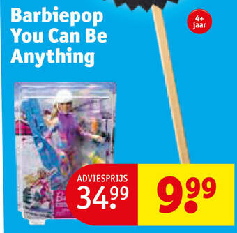 Kruidvat Barbiepop You Can Be Anything aanbieding