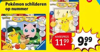 Pokémon schilderen op nummer