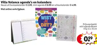 Kruidvat Villa Volance agenda's en kalenders aanbieding